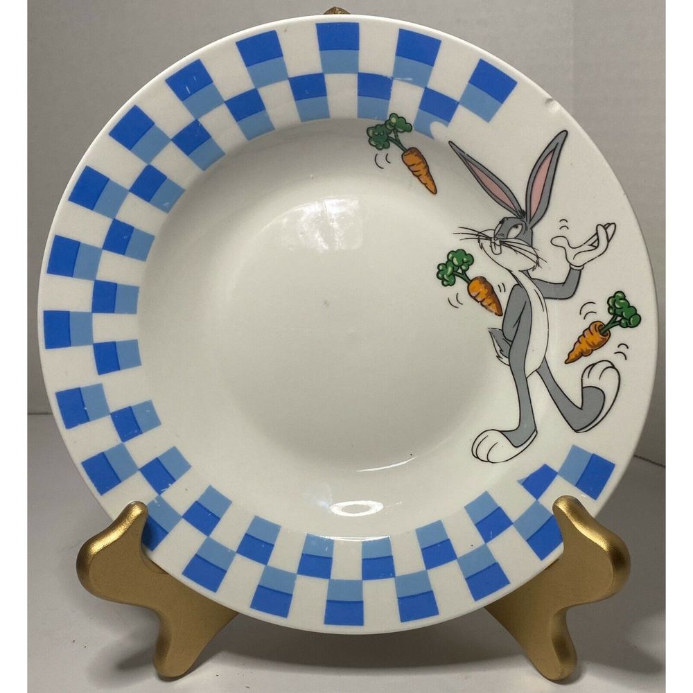 Bugs Bunny Looney Tunes Warner Bros Blue  Bowl